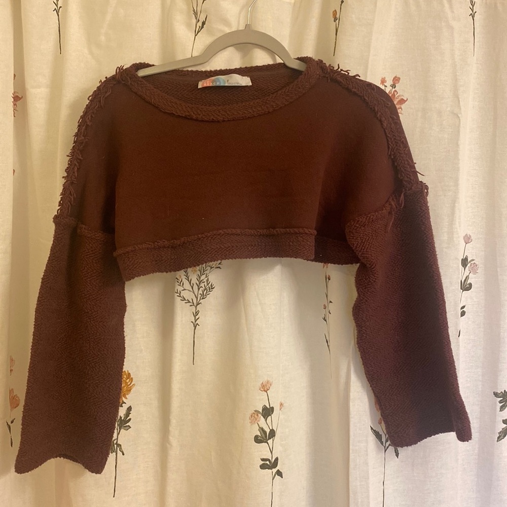 Free People cropped sweater.